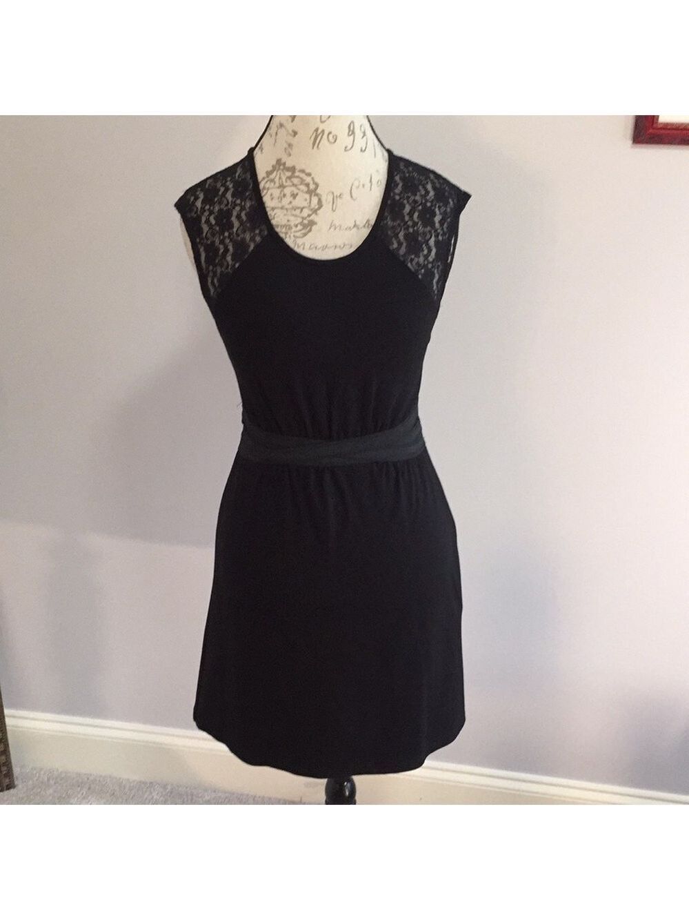NWT FREE GENERATION - Lace Back Dress Black Size Small